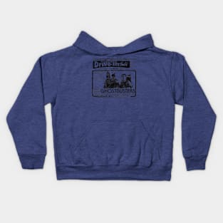 Busting Ghost with Drive In Ad Kids Hoodie